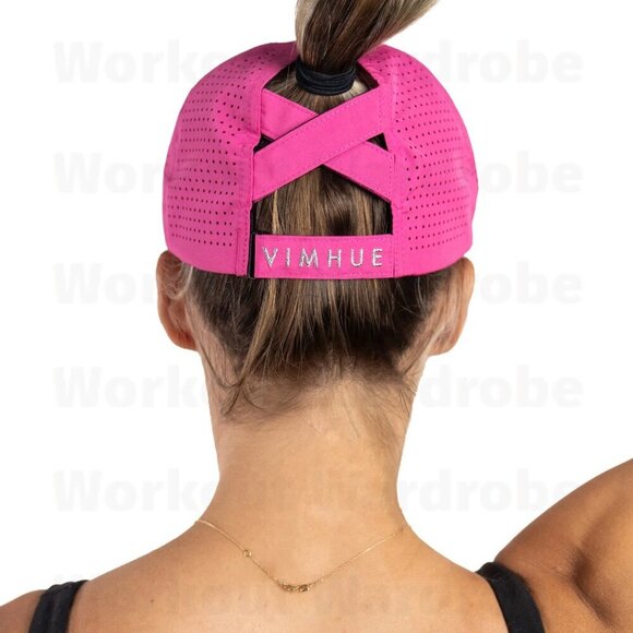 VimHue Women's X-Boyfriend Cap UPF 50+ (Fuchsia) - Picture 3 of 3